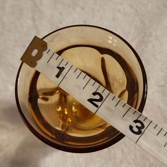 Elegant Vintage Amber Jamestown Fostoria Water Goblet  | Set of 3 - Picture 11 of 11